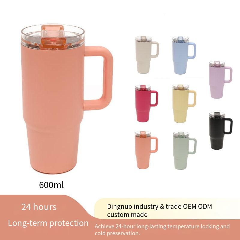 Термокружка 600 мл с двойными стенками, сталь 304