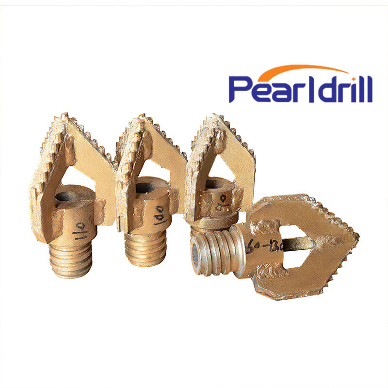 Pealrdrill Fast Speed Three Wings Well Soil Drill Bits Alloy Drill Bit PDC Alloy Water Well Drill Bit