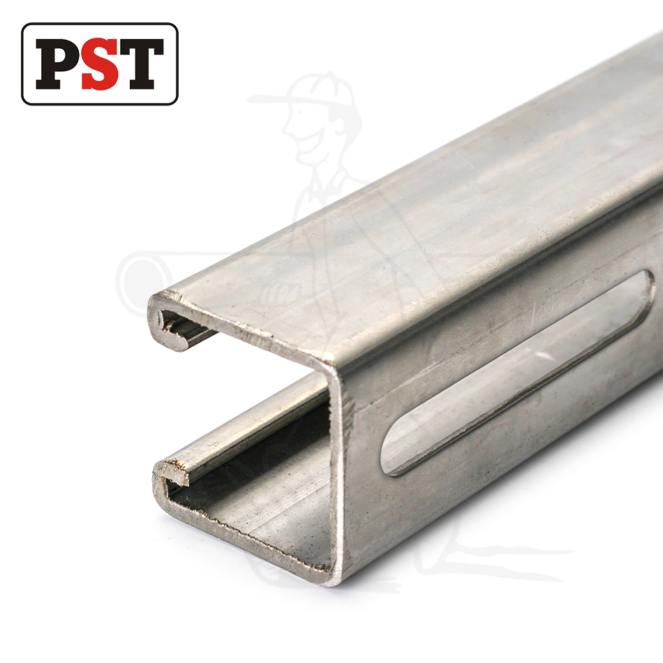 SS316 SS304 Prostrut Stainless Steel 41X41 Strut Channel Slotted Unistrut Channel