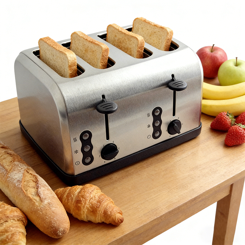 Automatic 4 Slices Long Slot Toaster Bread Machine