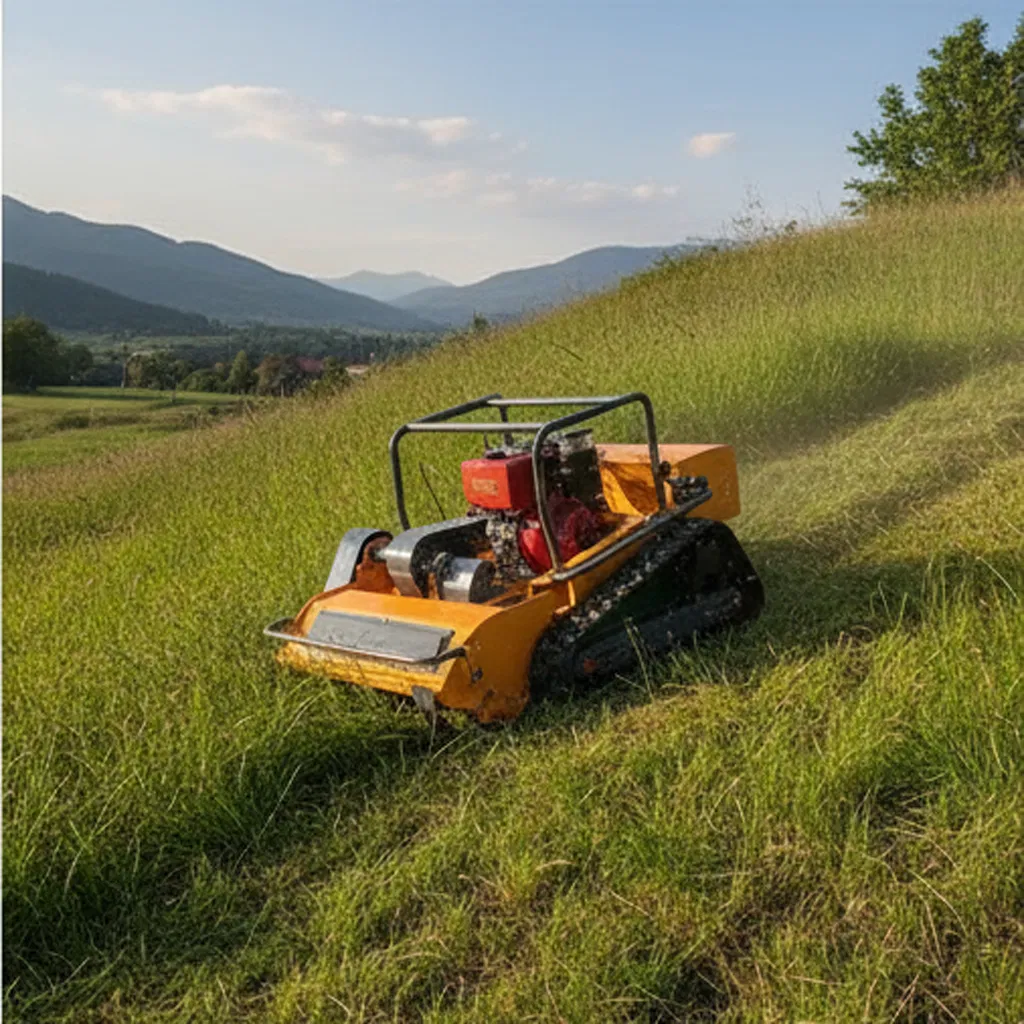 Робот-газонокосилка Techmech с дистанционным управлением