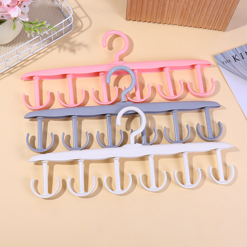 12 Hooks Hanger Plastic Hangers Multi-Function Hanger 12 Slots Hanger