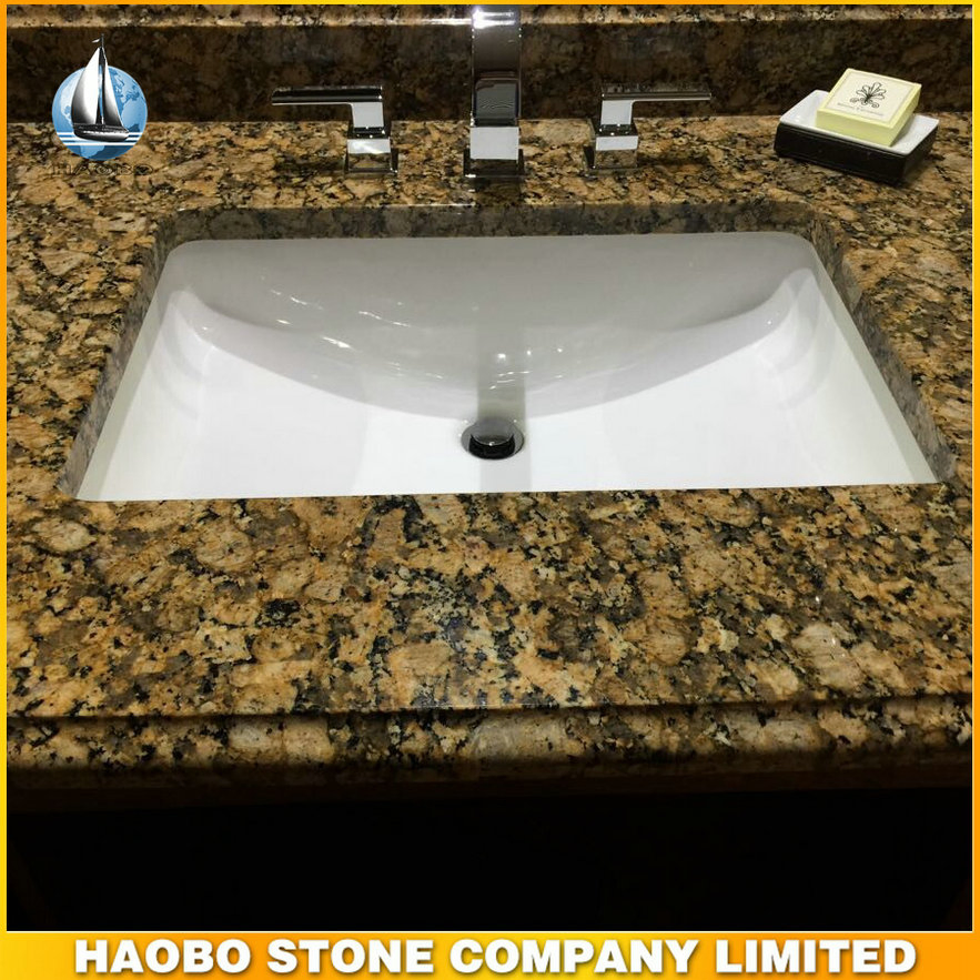 Giallo Fiorito Granite Countertop for Bathroom
