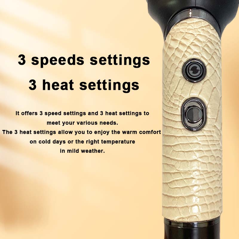 Профессиональная ионная фен-щетка со складной ручкой