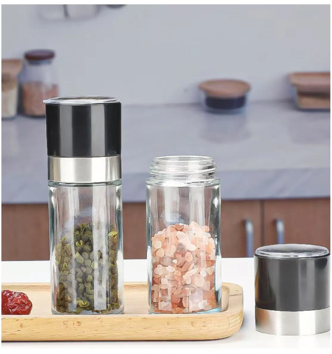 Стеклянная мельница для перца 100 мл ручная