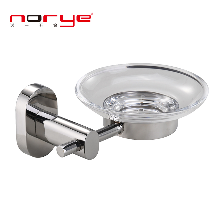 Bathroom Accessoriess Soap Dish with Glass Holder Stainless Steel