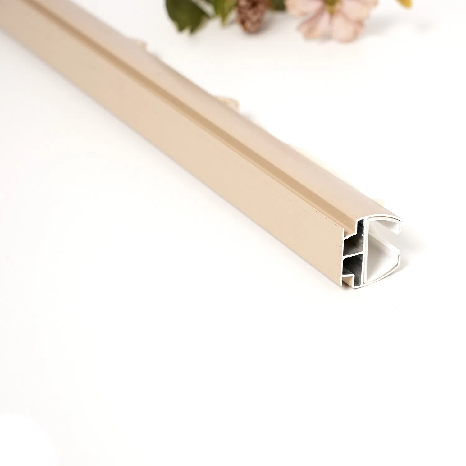 Retro Style Home Window Specific Silent Square Curtain Track with Customizable Length