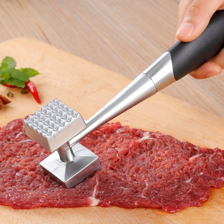 Wholesaler Price Stainless Steel Meat Pounder Kitchen Tool Steak Fish Chicken Hammer Meat Tenderizer