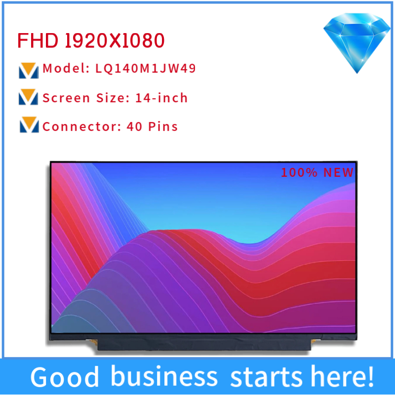 Lq140m1jw49 LCD Screen Display Panel 14 Inch FHD 1920X1080 144Hz Edp 40 Pin Non Touch New Replacement Laptop LCD Screen Display