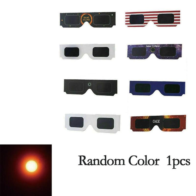 Custom Logo Printed Solar Eclipse Glasses CE ISO Protect Eyes Paper Glasses
