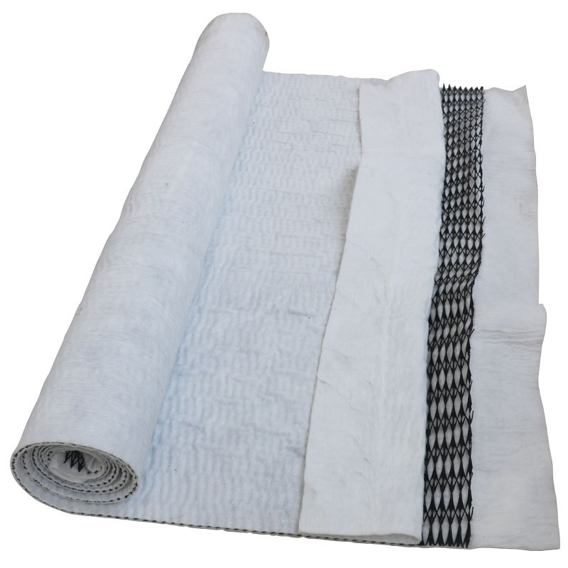 Drainage Composite Geonet 5mm with Short Fiber Geotextile Used in Construction