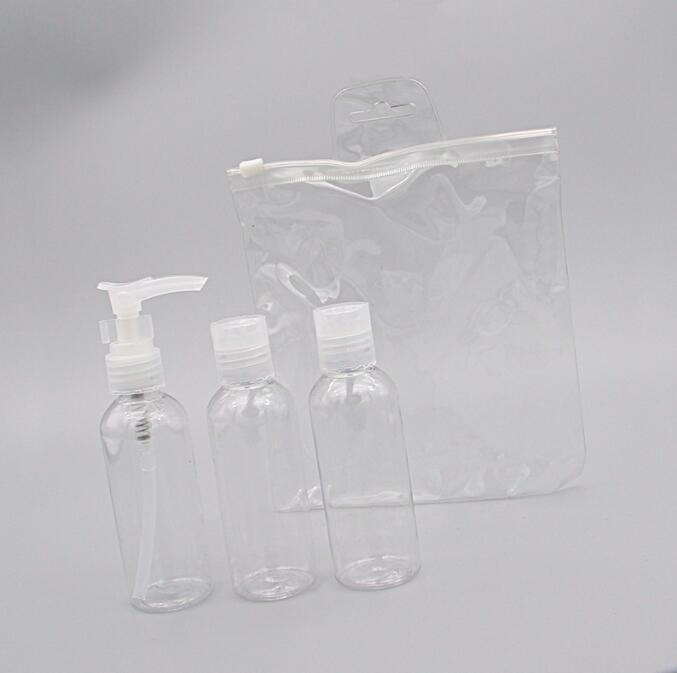 Beauty Travel Container Pet Bottle Set for Cosmetics