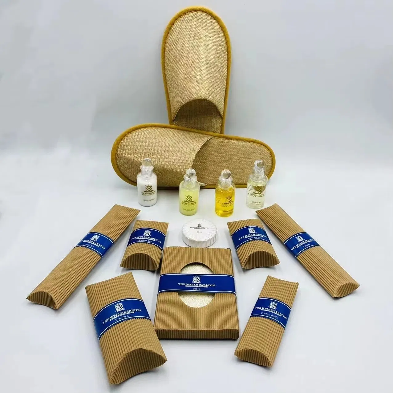 Custom Luxury Hotel Disposable Mini Shampoo and Conditioner Hotel Toiletry Supplies