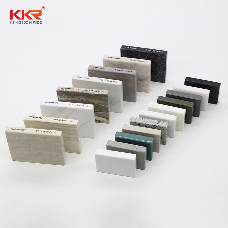 6-30mm Marble Texture Solid Surface Black White Natural Calacatta Pattern Sheets