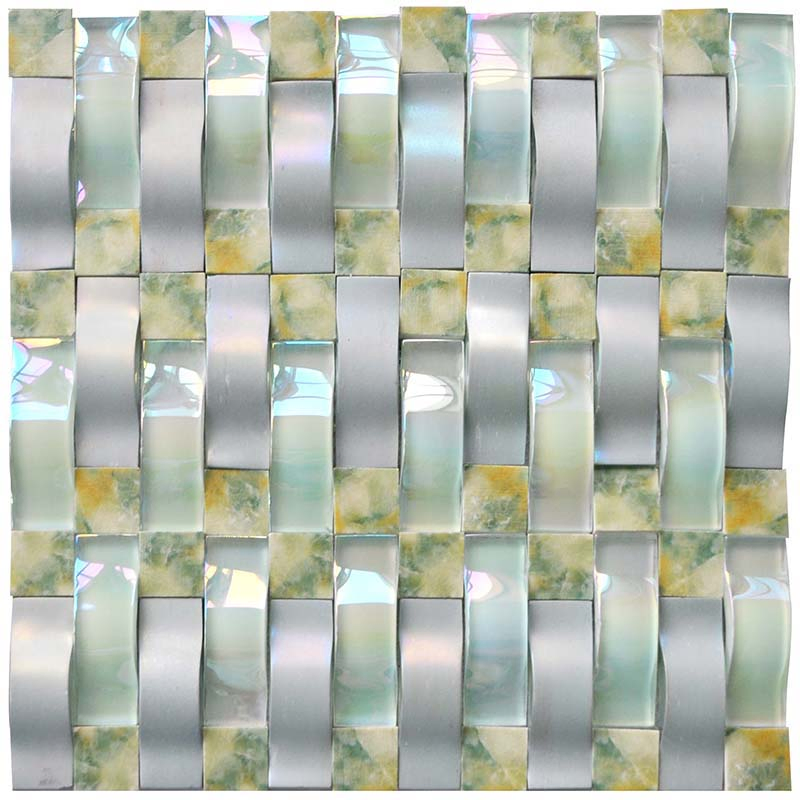 China Manufacturer Swimming Pool Flooring Glass Crystal Mosaic Tile
