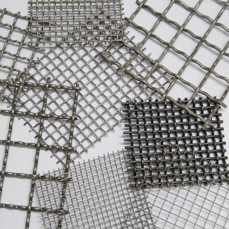3X3 Mesh 304 Ss 316 Net Woven Metal Stainless Steel Wire Crimped Mesh
