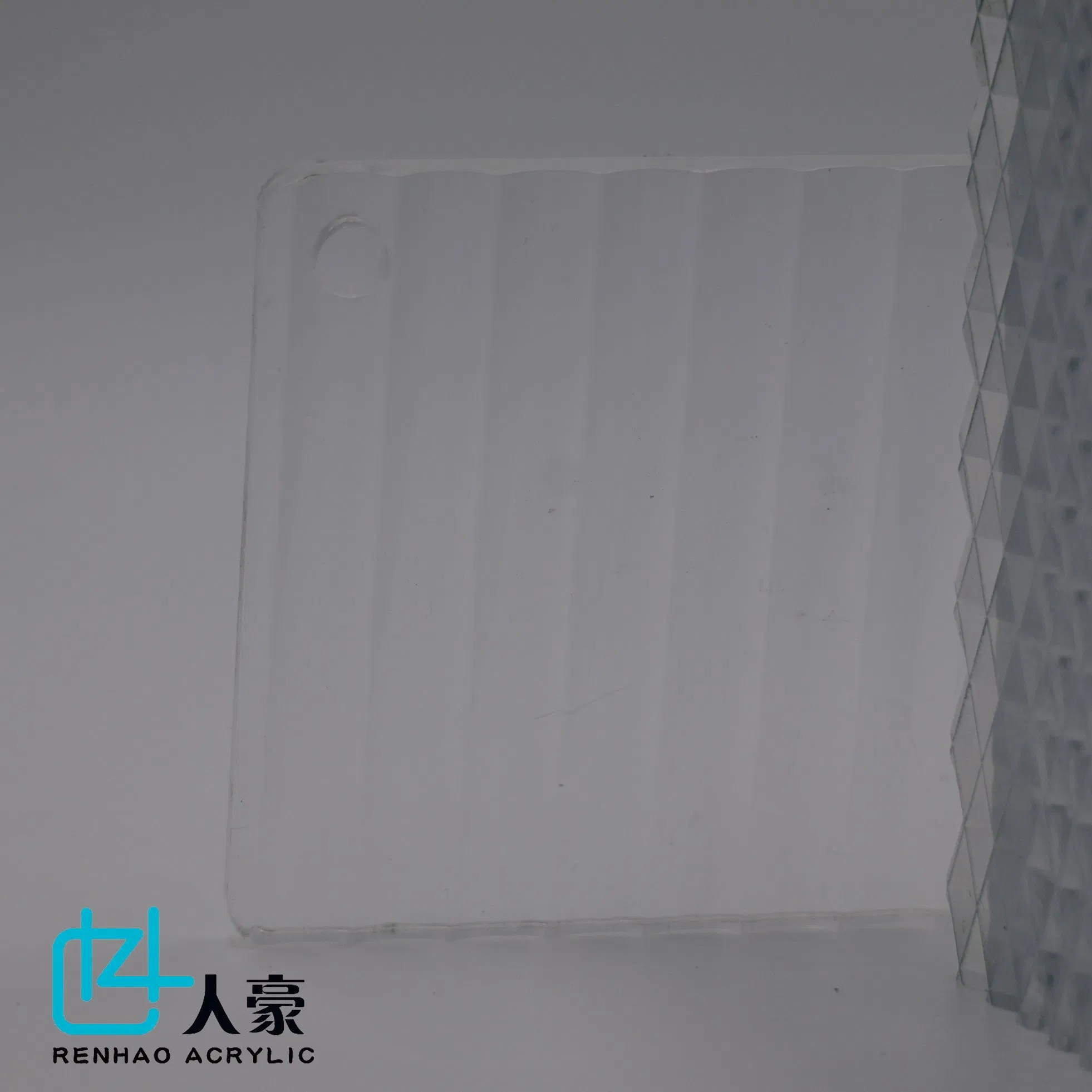 Special Corrugated (Textured) Acrylic Sheets Sheet for Advertising with Concave Stripes Surface