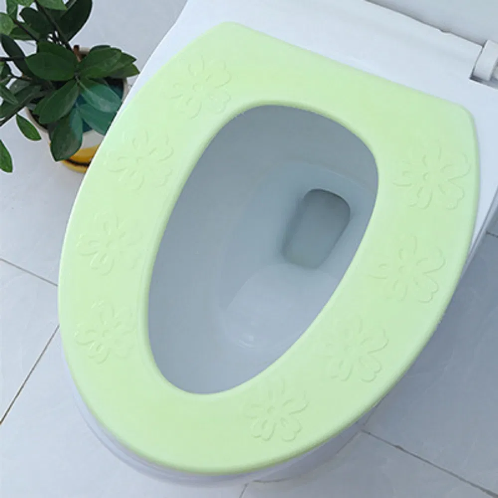 Warmer Waterproof Toilet Seat Cover Pad Soft Mat Adhesive Cloth Cushion Sticker Wbb15783