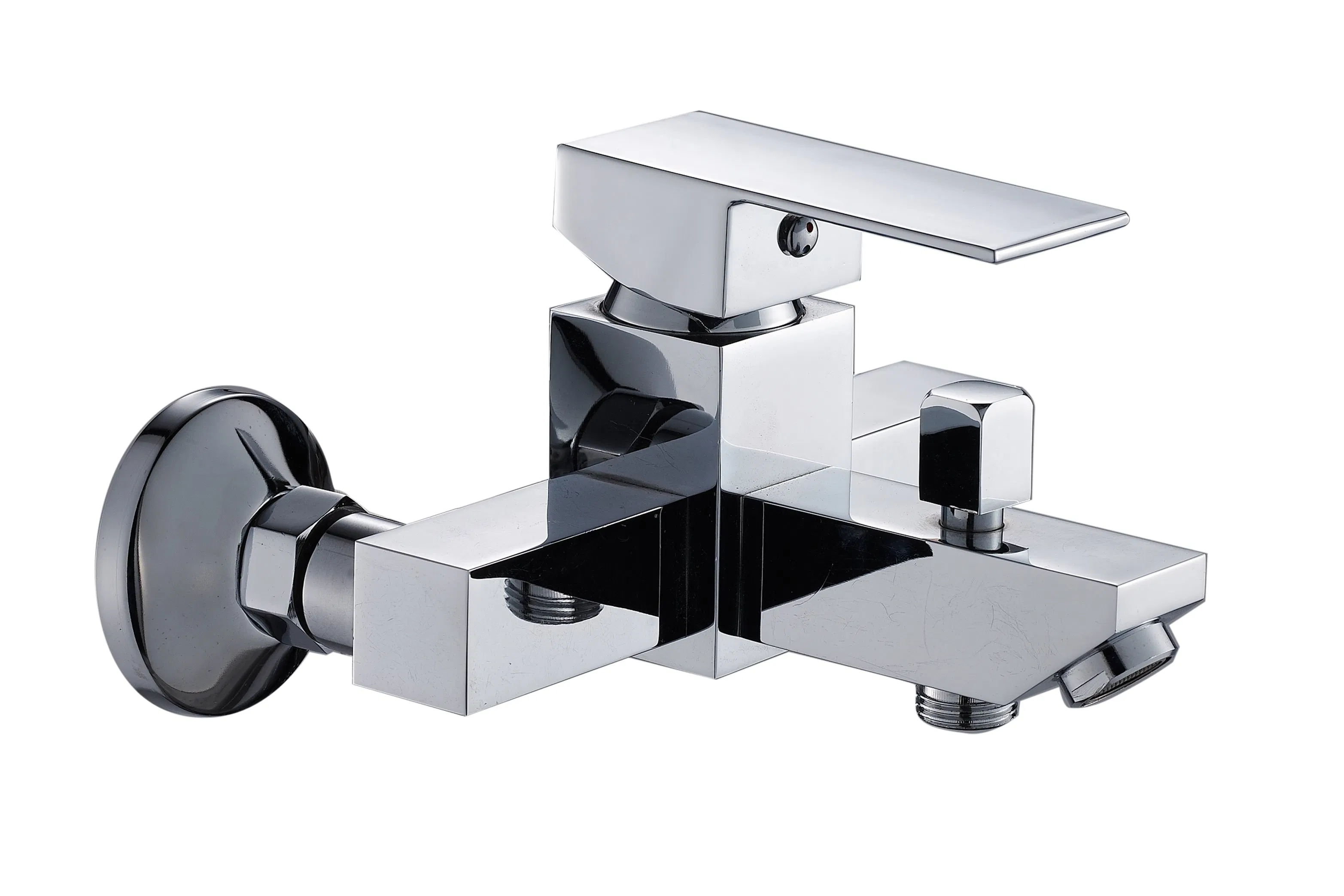 Brass Body Zinc-Alloy Handle Wall-Mounted Bathroom Faucet 61513