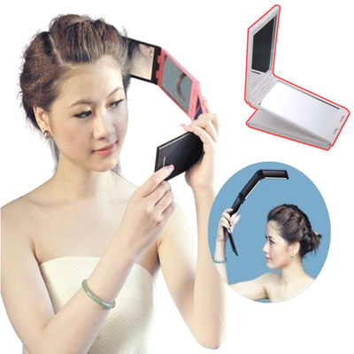 4 Panel Expandable Mirro Foldable Compact Cosmetic Make up Mirror