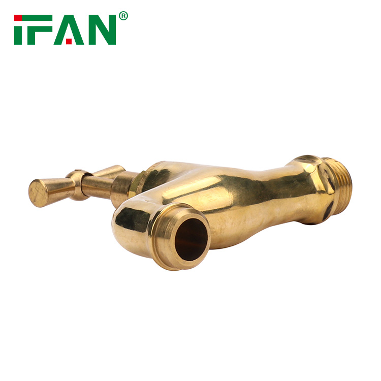 Смеситель садовый полированный латунный 1/2" IFAN