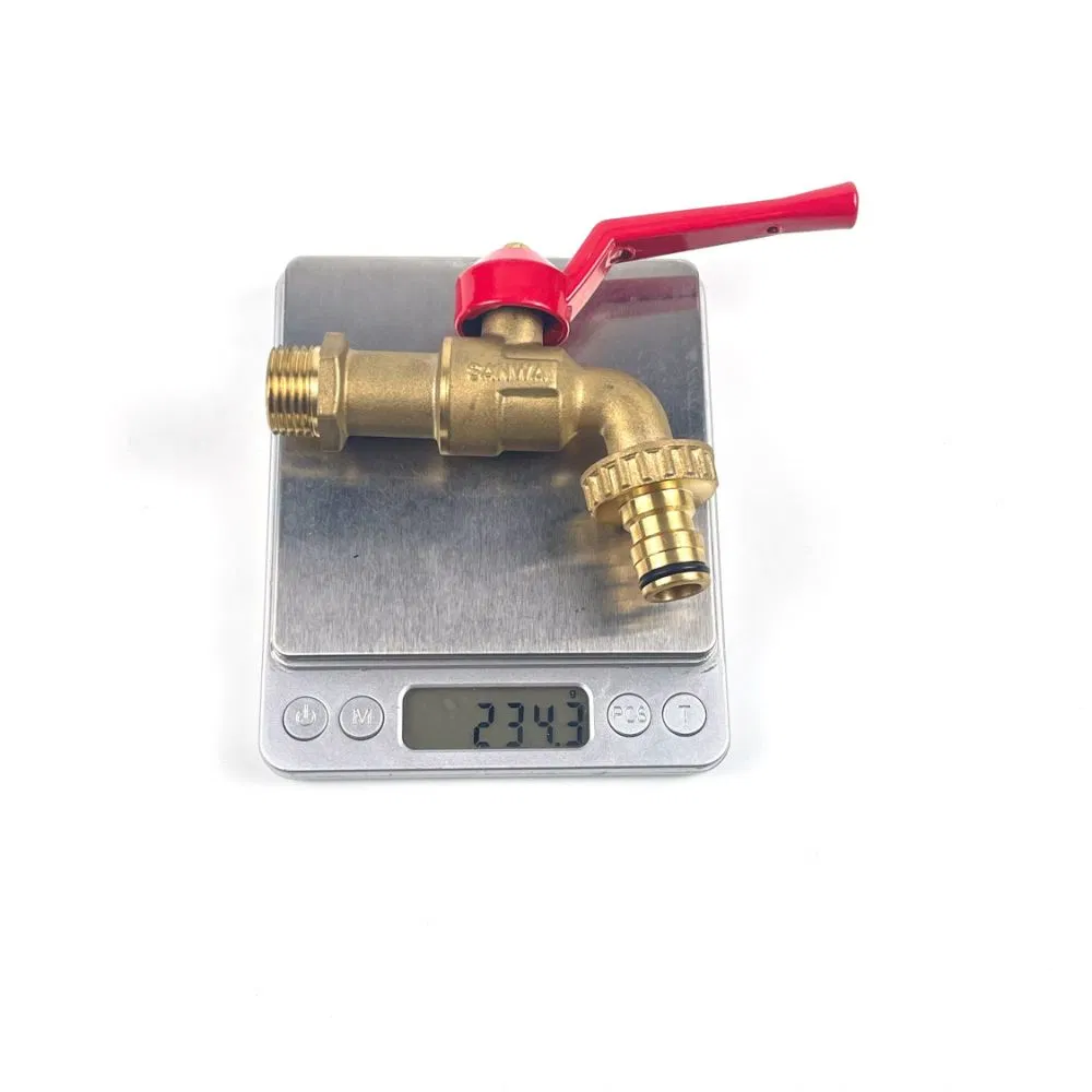 Латунный кран-букса 1/2"-1" с возможностью окраски