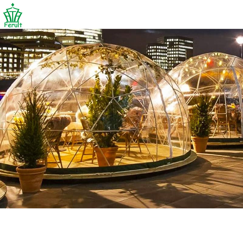 5m Easy-Clean Geodesic Dome Glamping Tent for Low Maintenance