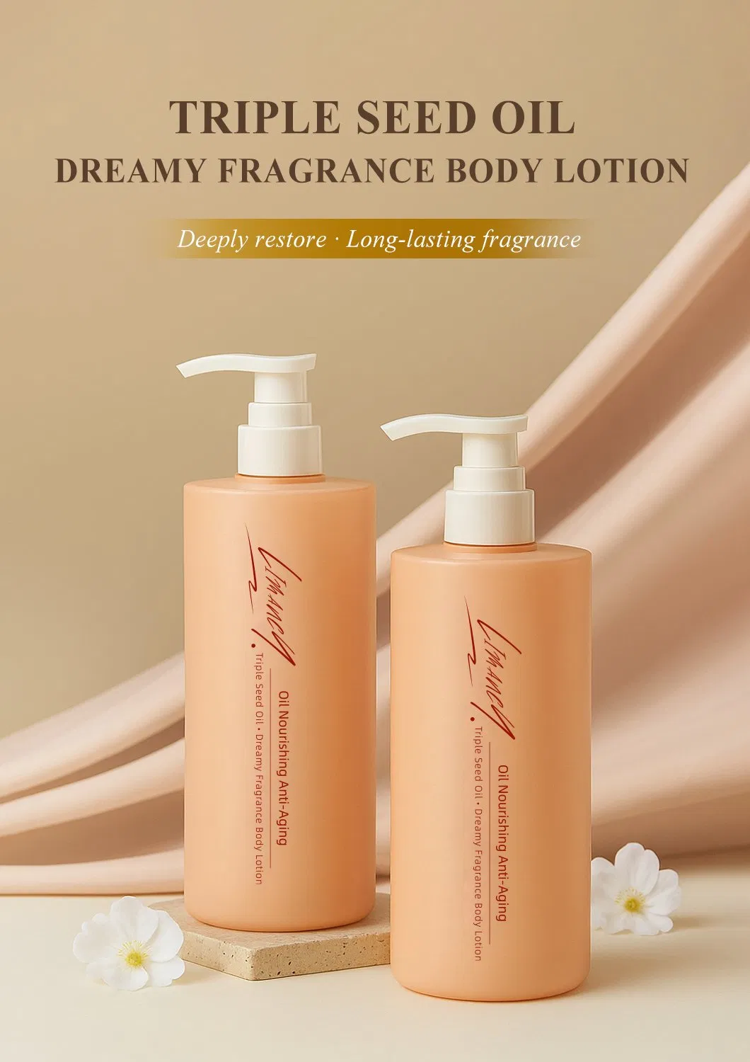 Luxury Scented Triple Seed Oil · Dreamy Fragrance Body Lotion