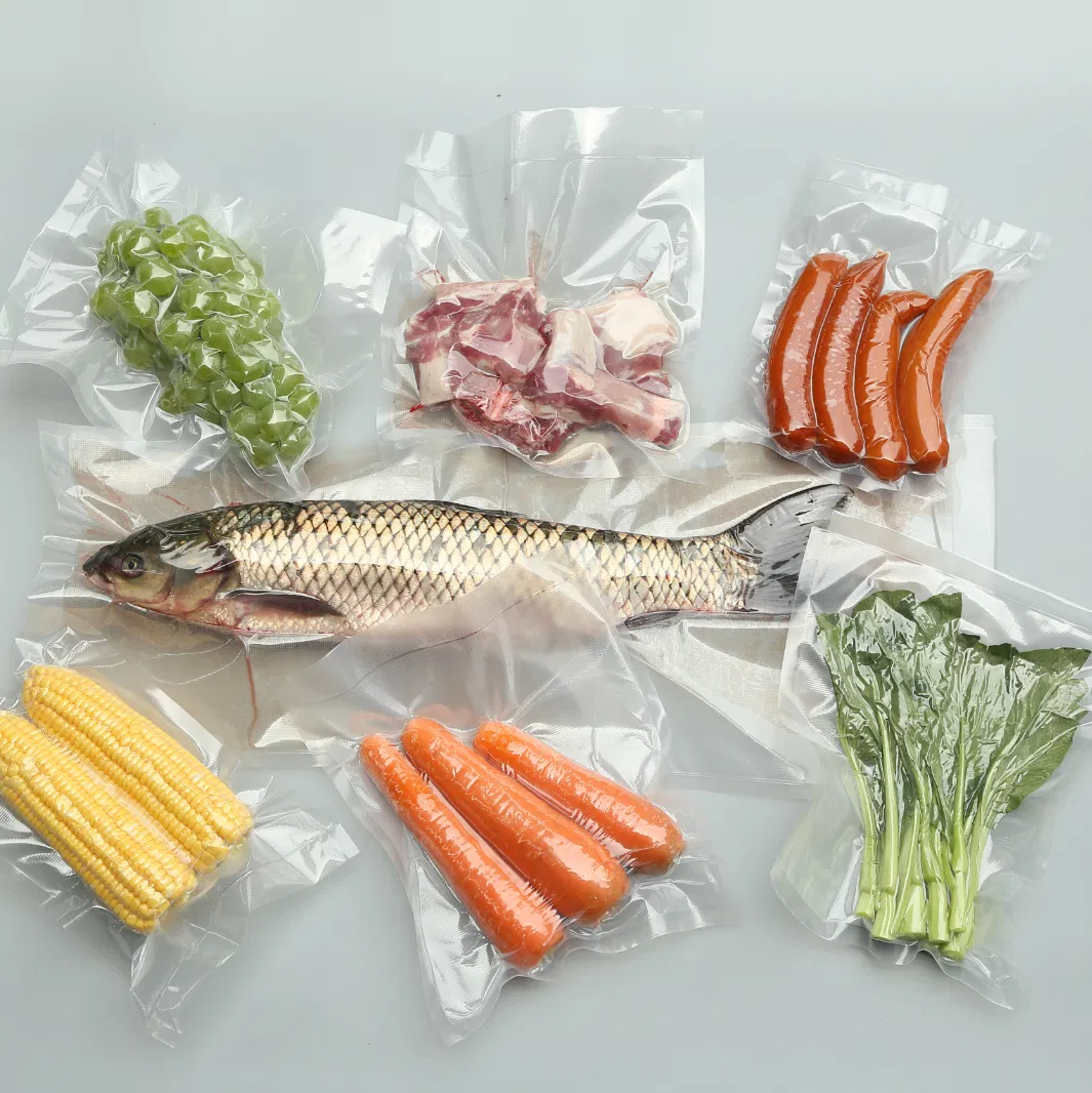 Domestic Household Embossed Vacuum Sealer Bags Rolls 3-Side Sealed Textured Vacuum Bags for Food Packaging, Safe for Freezer, Refrigerator, Freezer Bag