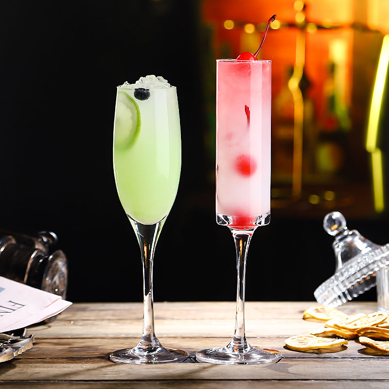 Hand Blown Goblet Custom Glass Champagne Flute Cocktail Glass