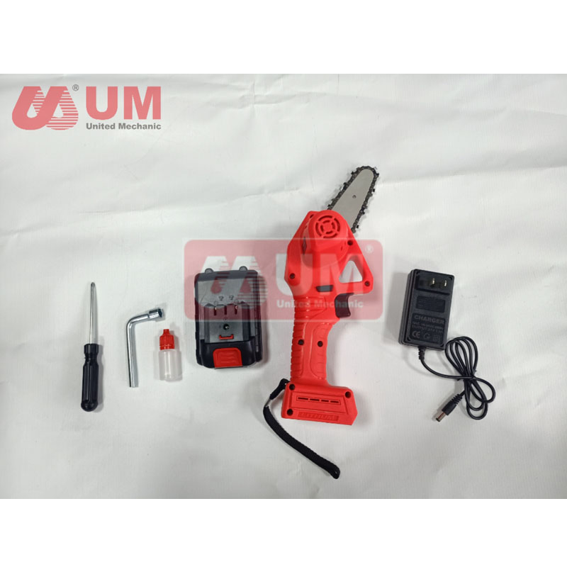 Um Lithium Electric 2021 New Woodworking Lithium Battery One Hand Mini Cordless Electric Chainsaw