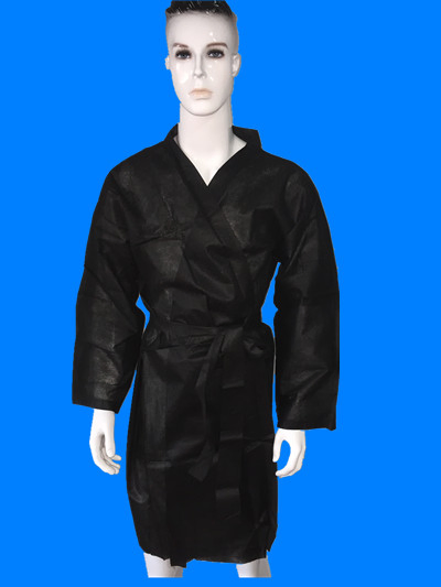 PP Disposable Non Woven Beauty Gown for Men