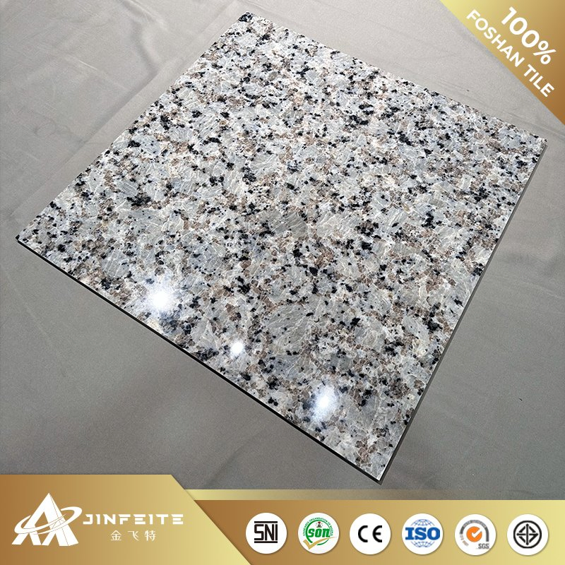 Blue Color High Gloss porcelain Terrazzo Tile for Bathroom Floor 60*60cm Cheap Price