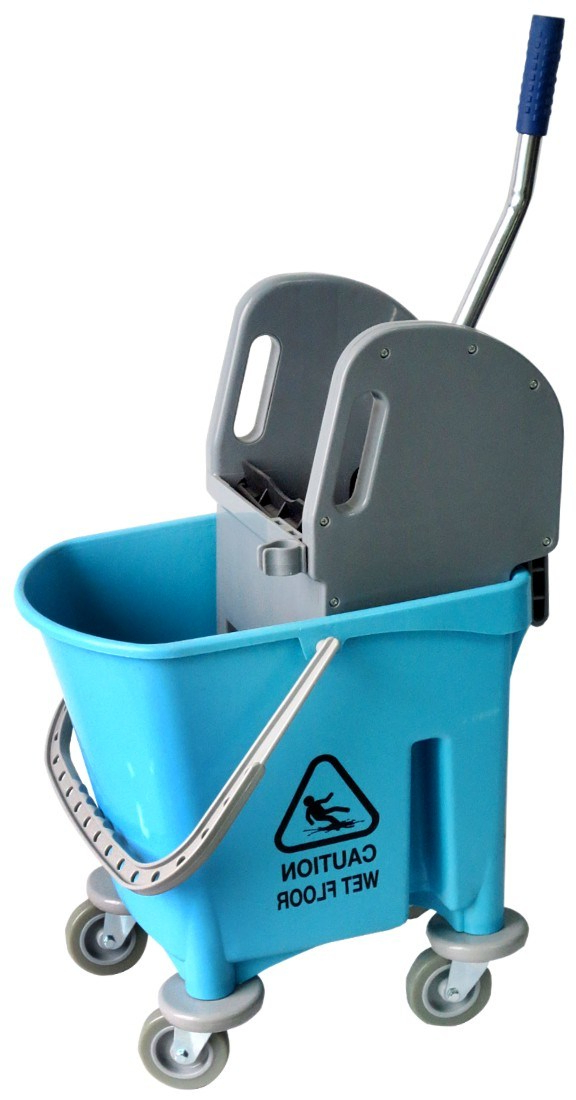 Down Press Floor Cleaning Plastic Bucket Mop Cleaning Trolley