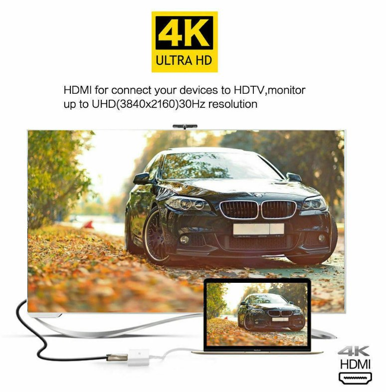 USB C to HDMI® +USB3.0+Pd100W 3 in 1 Hub