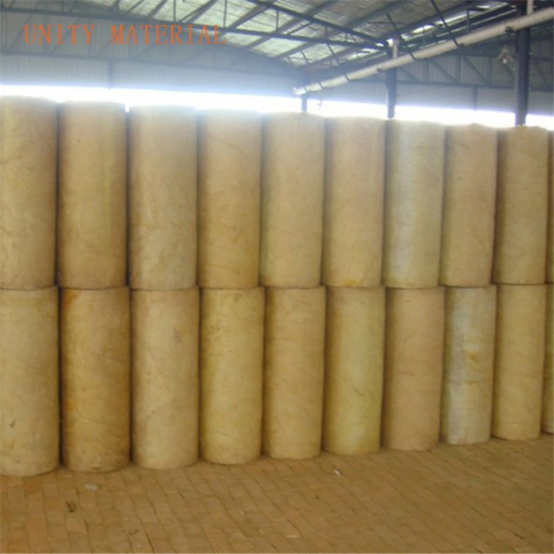 Bulk Common Size Stock Rock Wool Pipe Insulation Lana De Stanca