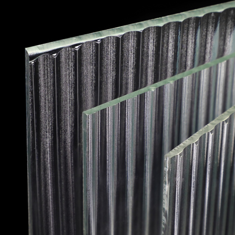 Crystal Clear Moru Pattern Glass and Flutelite-B Pattern Glass for Building