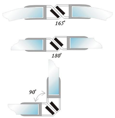 New Product Bathroom Seal Strip Shower Glass Door Transparent Waterproof