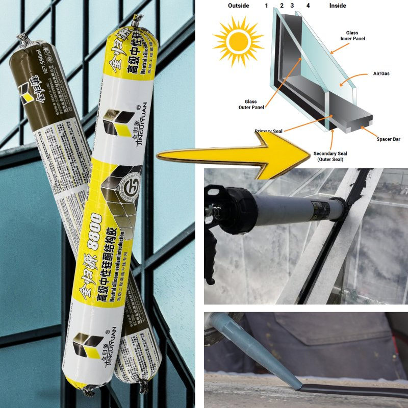High Strength Silicone Adhesive for Structural Bonding - Topsen 8800