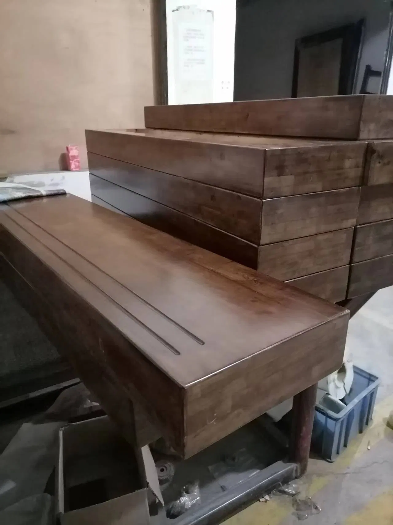 Luxury Walnut Timber Hardwood American Oak Stair Treads Beech Staircase Steps
