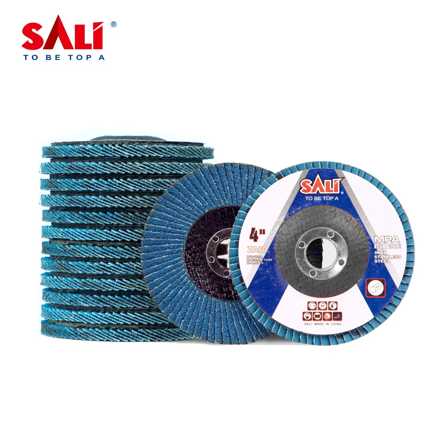 Sali Abrasive Tools for Angle Grinder Blue Zirconia Alumina Flap Disc