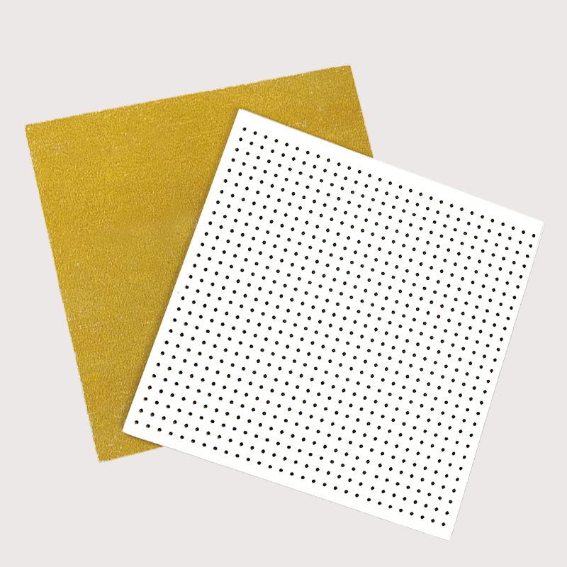 Perforated Sound Absorbing Mineral Fiber Ceiling Tiles