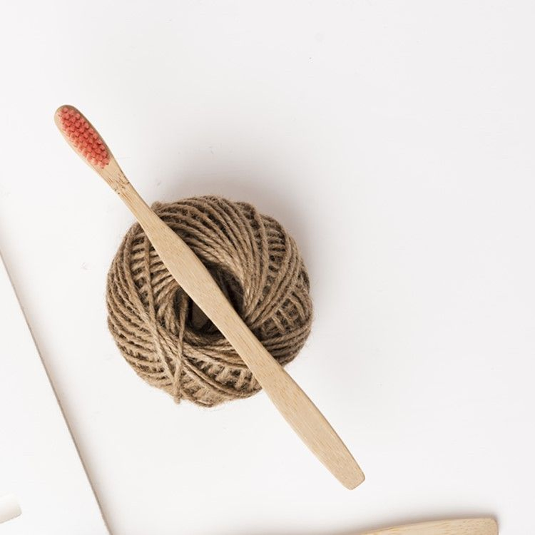 Castor Oil Bamboo Toothbrush Soft Bristle Customized Service
