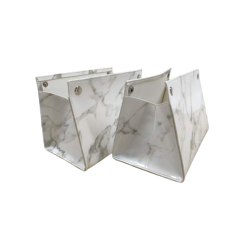 Custom Promotion Gift PU Leather Non-Woven Fabric Tissue Bag