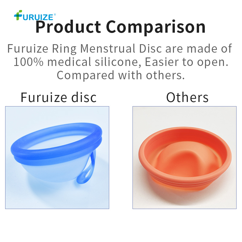 Coletor Menstrual Custom 100% Medical Silicone Copa Lady Period Menstruation Disk Menstrual Disc