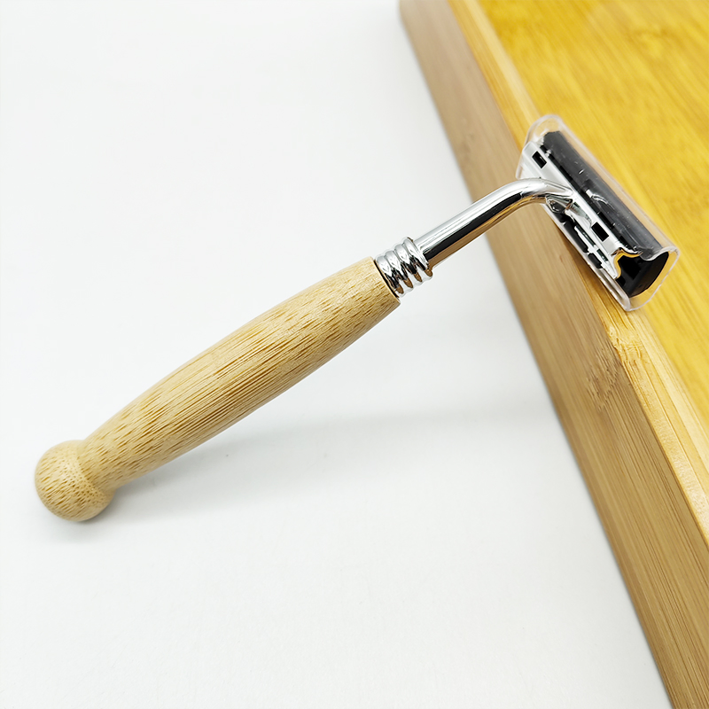 OEM Hotel Supplies Bamboo Handle Safety Eco-Friendly Shaving Razors