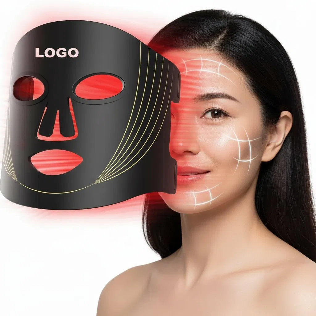 Nir Photon 830nm 630 660nm Silicon LED Face Facial Mask Neck Red Light Therapy Beauty Mask