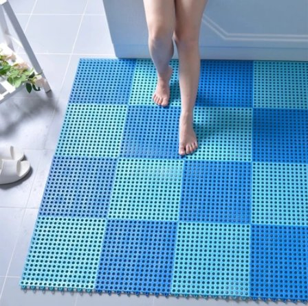 Premium PVC Round Hole Bathroom Deck Mat for Yachts