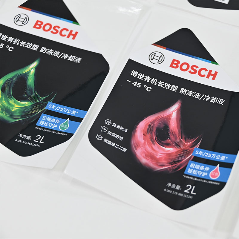 Manufacturer Custom Printing Self Adhesive Die Cut Vinyl Waterproof Engine Oil Sticker Label for Plastic Bottle