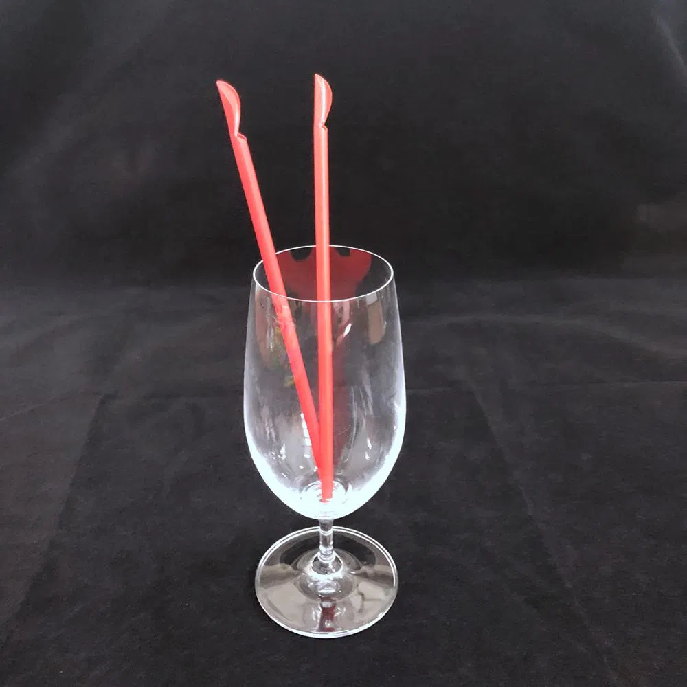 10" Unwrapped Orange Straw with Scoop for Milkshakes, Root Beer Floats